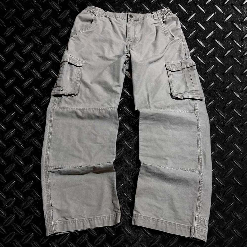 Cabelas Trail Hiker Cargo Pants Size 34x30 Grey Canvas Gorpcore Workwear